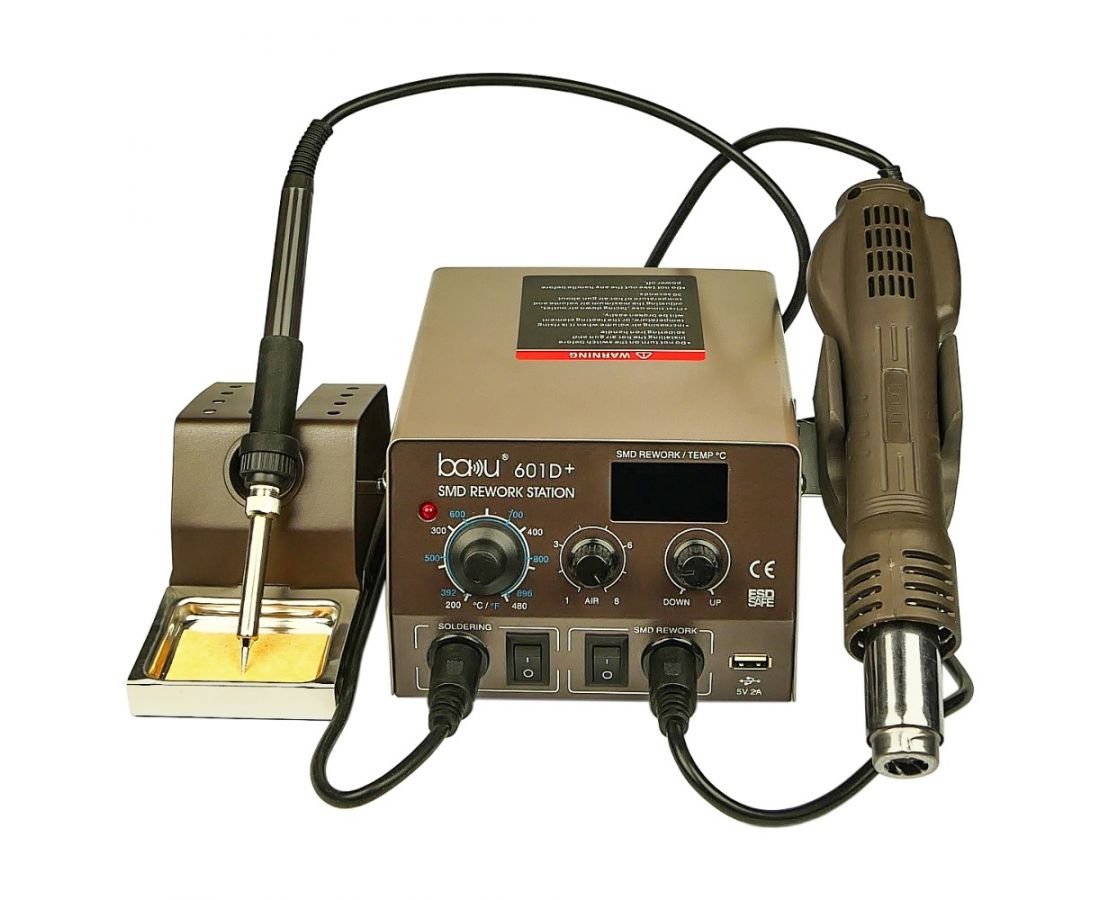 Купить паяльная станция BAKU 601D+ термовоздушная, фен с цифровой .