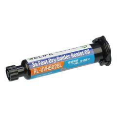 Фото 1. Лак ізоляційний Relife RL-UVH902BL 3S швидкосохнучий, синій, у шприці, 10мл | Yuca.com.ua