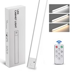 LED светильник 30-2S с пультом, аккумулятором, датчиком движения и освещенности 30 см 2.5W алюминиевый серебристый