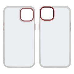 Чехол Aluminum Camera Frame для Apple iPhone 14 Max color  07 красный Люкс