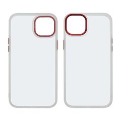 Чехол Aluminum Camera Frame для Apple iPhone 14 color  07 красный Люкс