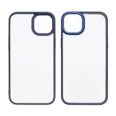 Чехол Aluminum Camera Frame для Apple iPhone 14 color  03 темно-синий Люкс