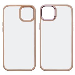 Чехол Aluminum Camera Frame для Apple iPhone 14 Max color  05 розовый Люкс