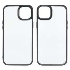 Чехол Aluminum Camera Frame для Apple iPhone 14 Max color  01 черный Люкс