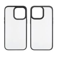 Чехол Aluminum Camera Frame для Apple iPhone 14 Pro color  01 черный Люкс