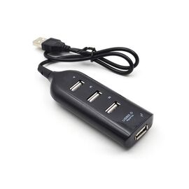 Фото 1. Адаптер хаб USB - 4 USB 2.0 (F) 1m чорний | Yuca.com.ua