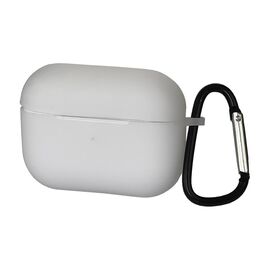 Чехол силиконовый с карабином для Apple AirPods Pro цвет  12 прозрачный