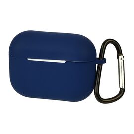 Чехол силиконовый с карабином для Apple AirPods Pro цвет  05 тёмно-синий