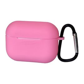 Чехол силиконовый с карабином для Apple AirPods Pro цвет  07 светло-розовый
