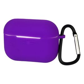 Чехол силиконовый с карабином для Apple AirPods Pro цвет  10 фиолетовый