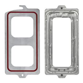 Фото 1. Двоскладова форма для Apple iPhone 13/ 13 Pro, з затискними болтами, металева, для склеювання рамок з дисплеями | Yuca.com.ua