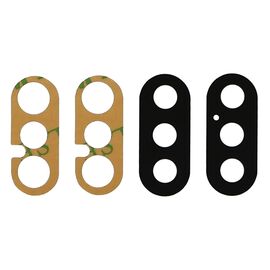 Стекло камеры для Apple iPhone X чёрное