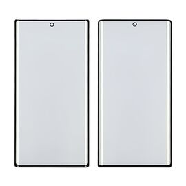 Стекло тачскрина с OCA плёнкой для Samsung N970 Galaxy Note 10 чёрное с олеофобным покрытием, закалённое HC