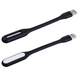 Фото 1. USB LED лампочка гнучка 3W, холодне світло чорна | Yuca.com.ua