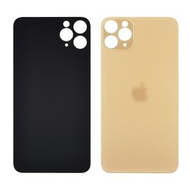 Фото 1. Заднє скло корпусу для Apple iPhone 11 Pro Max Gold (золотисте) (Big hole) | Yuca.com.ua