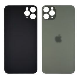 Фото 1. Заднє скло корпусу для Apple iPhone 11 Pro Max Midnight Green (темно-зелене) (Big hole) | Yuca.com.ua