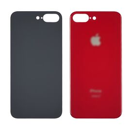 Фото 1. Заднє скло корпусу для Apple iPhone 8 Plus Red (червоне) (Big hole) | Yuca.com.ua