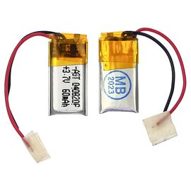 Фото 1. Акумулятор 400820P універсальний з контролером, 4 х 10 х 22 мм (50 mAh)/ для TWS навушників, Bluetooth гарнітур, MP3 плеєрів | Yuca.com.ua