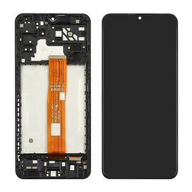Дисплей для Samsung A047F/ A136 Galaxy A04S (2022)/ A13 (5G) (2021) с чёрным тачскрином и корпусной рамкой