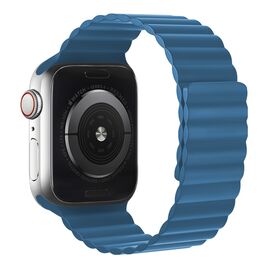 Фото 1. Ремінець силіконовий Hoco iWatch WA07 magnetic 42/ 44/ 45/ 49mm blue | Yuca.com.ua