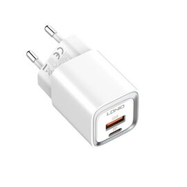 Фото 1. Мережевий зарядний пристрій Ldnio A2318C USB/ Type-C QC PD білий + кабель Type-C to Lightning | Yuca.com.ua