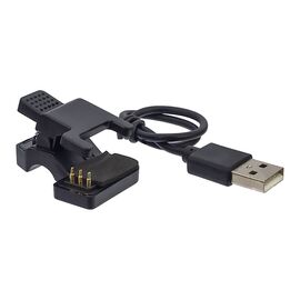 USB кабель для смарт часов универсальный прищепка (3 pin) 3 mm black