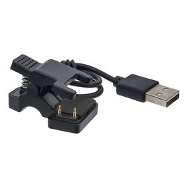 USB кабель для смарт часов универсальный прищепка (2 pin) 7 mm black