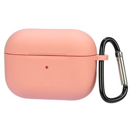 Фото 1. Чохол силіконовий з карабіном для Apple AirPods Pro 2 колір 10 рожевий Люкс | Yuca.com.ua