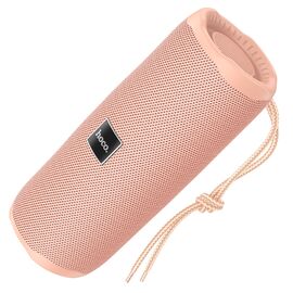 Портативная Bluetooth колонка Hoco HC16 TWS с LED подсветкой pink