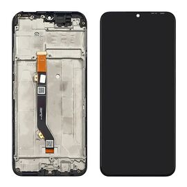 Дисплей для Tecno Spark 8P (KG7N) с чёрным тачскрином и корпусной рамкой