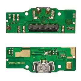 Разъём зарядки для Samsung T295 Galaxy TAB A8.0 (2019) на плате с микрофоном и компонентами