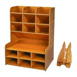 Фото 1. Настільний органайзер Aida AD-B15, дерев'яний, шгв 28x21x15см | Yuca.com.ua