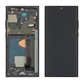 Дисплей для Samsung N985F Galaxy Note 20 Ultra с чёрным тачскрином и чёрной корпусной рамкой OLED