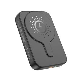 Power bank Hoco J117A 10000mAh магнитный с функцией беспроводной зарядки черный