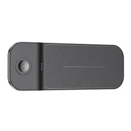 Фото 1. Бездротовий зарядний пристрій Hoco CQ5 22.5W 3в1 чорний | Yuca.com.ua