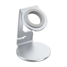 Фото 1. Настільний тримач T5 алюмінієвий з кільцем для apple watch silver | Yuca.com.ua