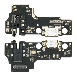 Фото 1. Разъём зарядки для Realme C30 на плате с микрофоном и компонентами | Yuca.com.ua