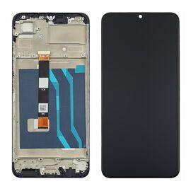 Дисплей для Realme C53 с чёрным тачскрином и корпусной рамкой