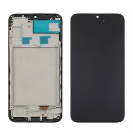 Дисплей для Samsung A245 Galaxy A24 (2023) с чёрным тачскрином и корпусной рамкой OLED