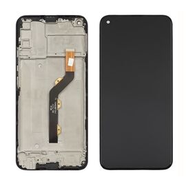 Дисплей для Tecno Spark 5 Pro (KD7) с чёрным тачскрином и корпусной рамкой
