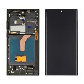 Фото 1. Дисплей для Samsung S908B Galaxy S22 Ultra с чёрным тачскрином и чёрной корпусной рамкой OLED | Yuca.com.ua