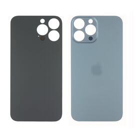 Фото 1. Заднє скло корпусу Apple iPhone 13 Pro Max Sierra blue (синє) (Big hole) Original | Yuca.com.ua