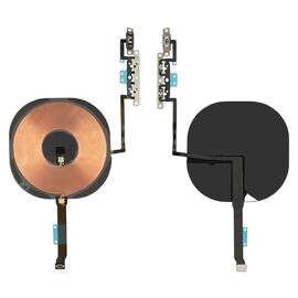 Шлейф для Apple iPhone 11 Pro Max с модулем беспроводной зарядки и кнопками регулировки громкости