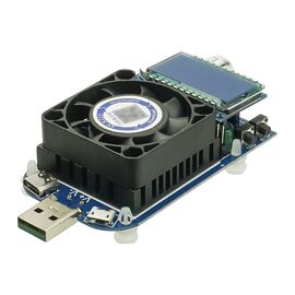 Фото 1. Тестер зарядних пристроїв XY-KZ25 з РК дисплеєм, регульованим навантаженням та активним охолодженням (25W, 4A) | Yuca.com.ua