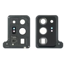 Фото 1. Скло камери Samsung N986 Galaxy Note 20 Ultra (2020) чорне з чорною рамкою | Yuca.com.ua