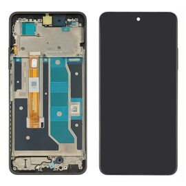 Дисплей для Realme C67 (4G) с чёрным тачскрином и серой корпусной рамкой