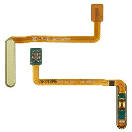 Шлейф для Samsung A256 Galaxy A25 с кнопкой вкл.\выкл. жёлтым сканером отпечатка пальца