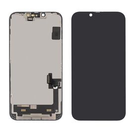 Дисплей для Apple iPhone 14 с чёрным тачскрином Original (переклееное стекло)