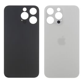 Фото 1. Заднє скло корпусу Apple iPhone 14 Pro Max Silver (біле) маленький виріз під камеру | Yuca.com.ua