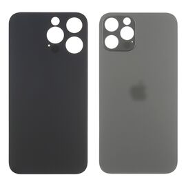 Фото 1. Заднє скло корпусу Apple iPhone 14 Pro Max Space Black (сіре) маленький виріз під камеру | Yuca.com.ua